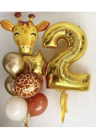 Букет из шаров «Веселый жираф»